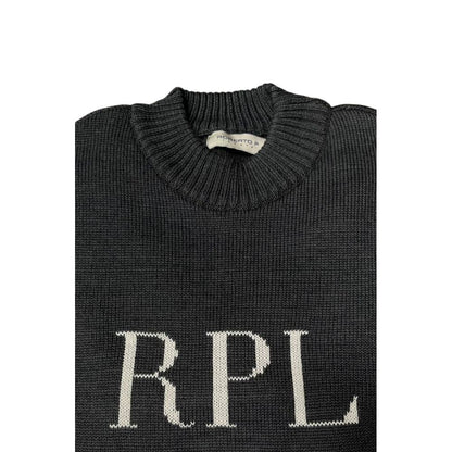 Grey Wool Men Sweater