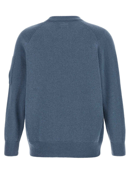 Blue Wool Cardigan