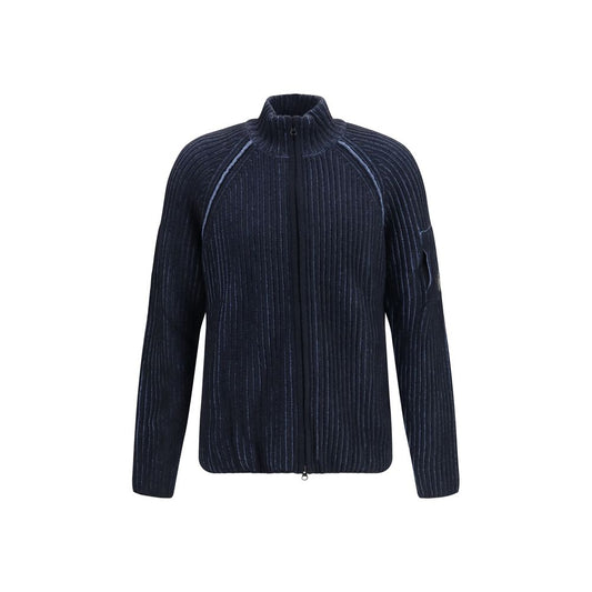 Blue Polyamide Cardigan