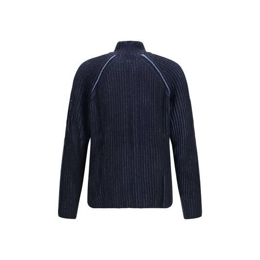 Blue Polyamide Cardigan