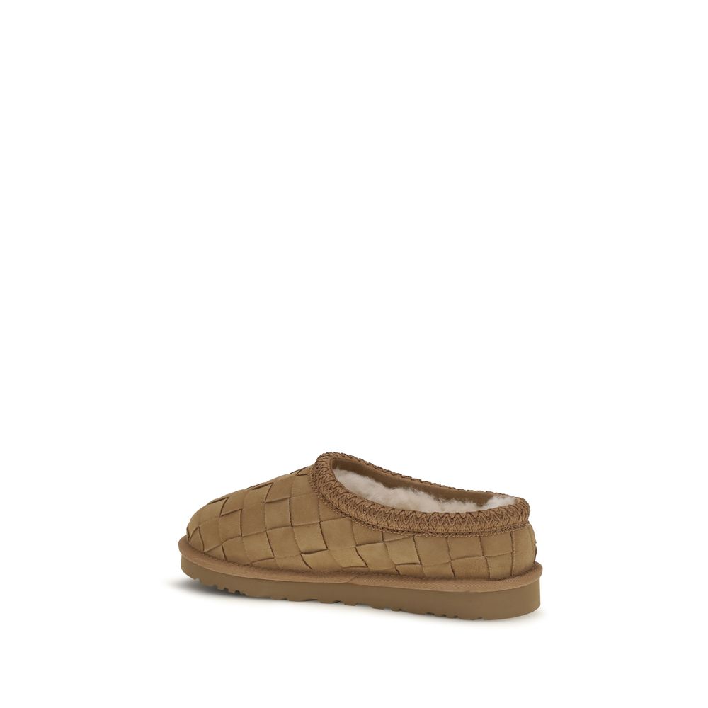 Beige Suede Leather Mules