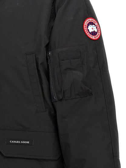 Black Polyester Bomber