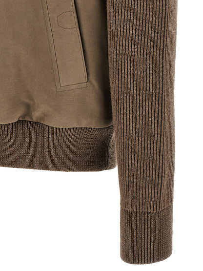 Brown Calfskin Leather Jacket