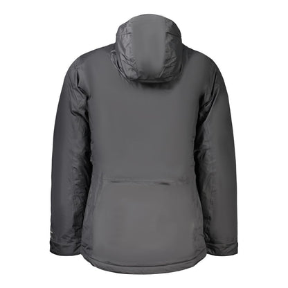 Black Polyester Men's Jacket