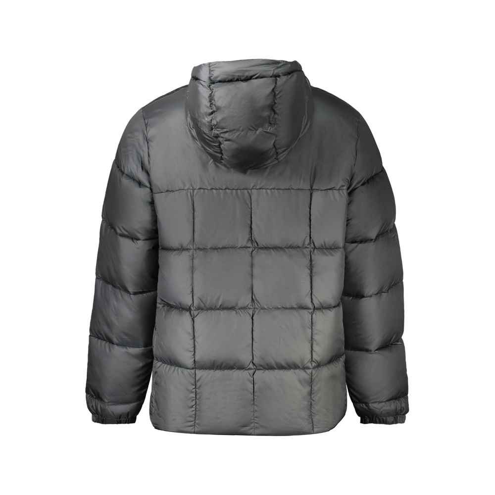 Black Polyester Men's Jacket