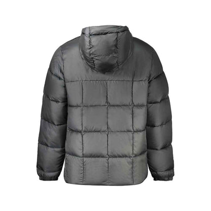 Black Polyester Men's Jacket