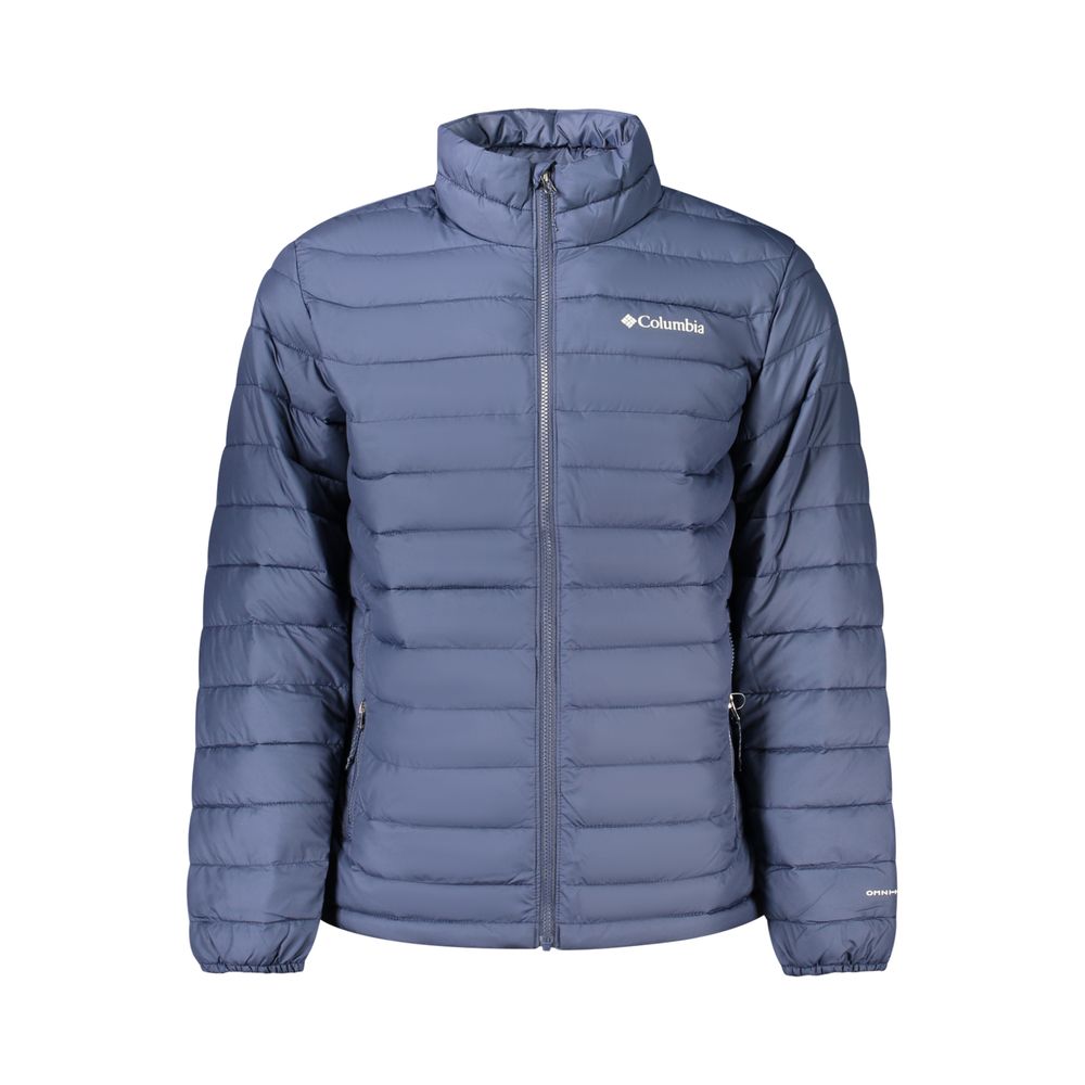 Blue Polyester Men's Jacket