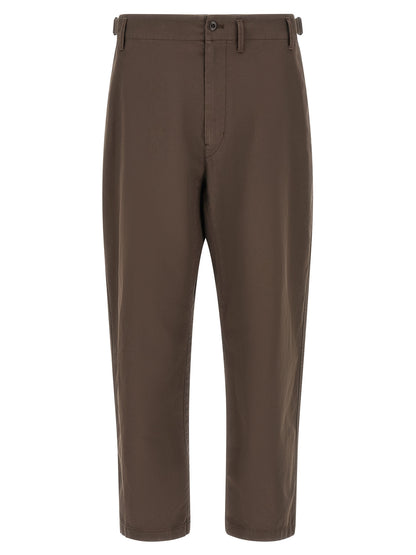 Brown Cotton Pants