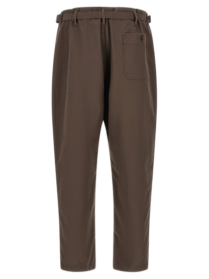 Brown Cotton Pants