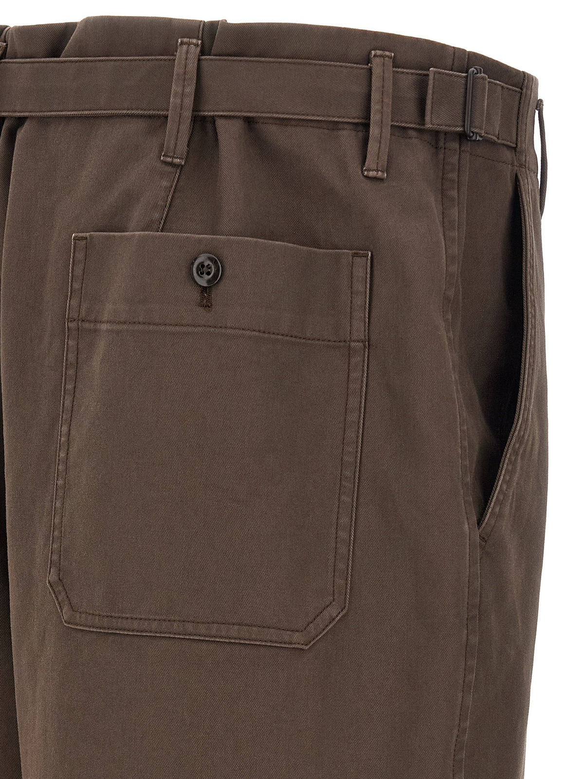 Brown Cotton Pants