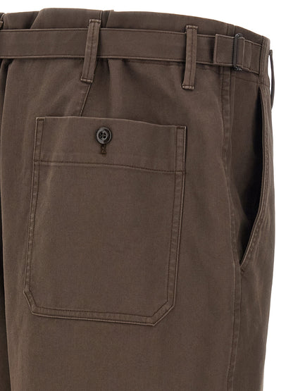 Brown Cotton Pants