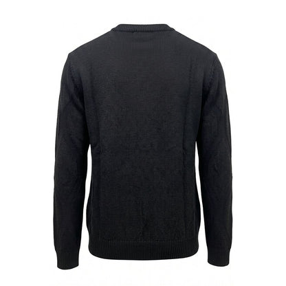 Black Wool Men Sweater