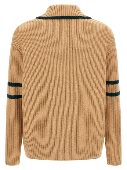 Beige Wool Cardigan