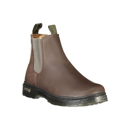 Brown Polyurethane Men's Boot