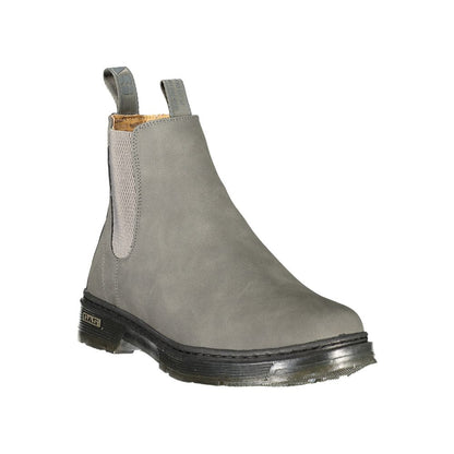 Grey Polyurethane Men's Boot