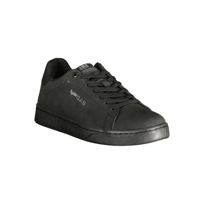 Black Polyurethane Men's Sneaker