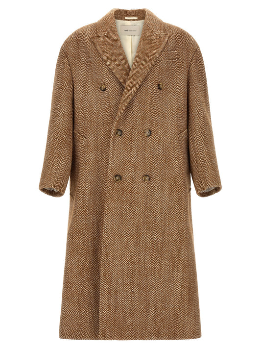Brown Virgin Wool Coat
