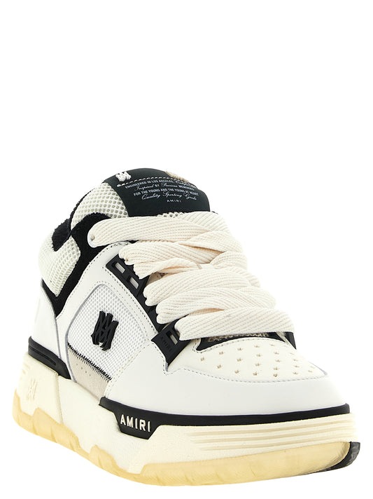 White Calfskin Chunky Sneakers