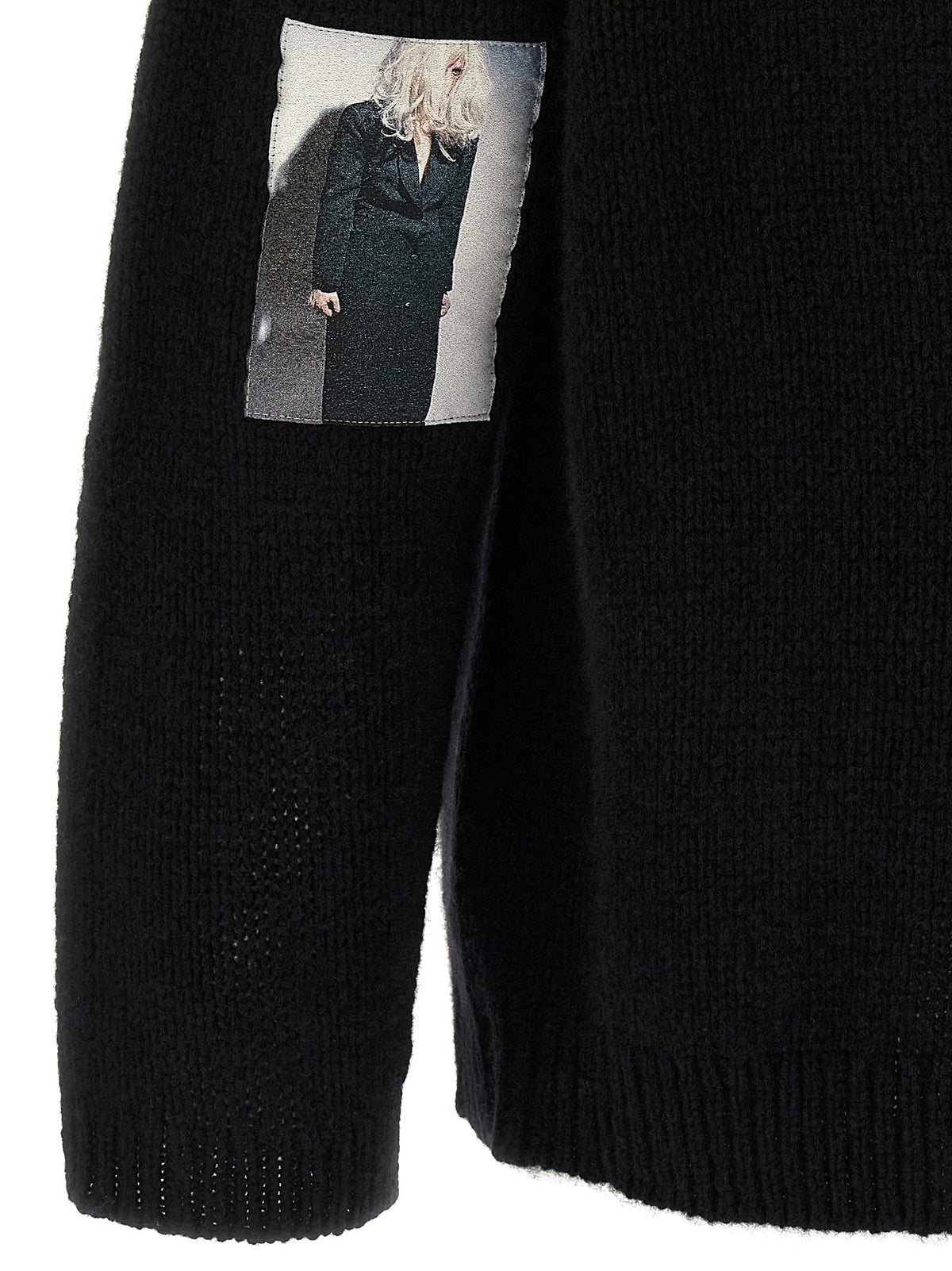 Black Wool Cardigan