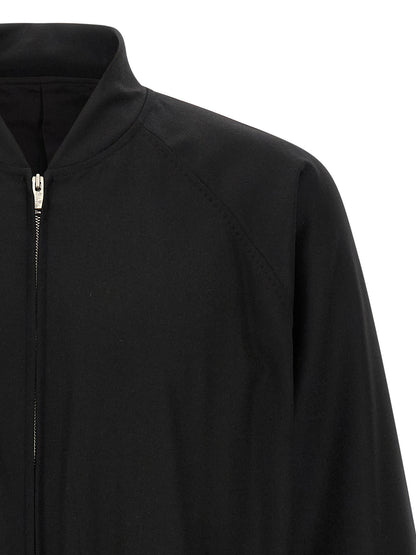 Black Wool Bomber