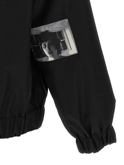 Black Wool Bomber
