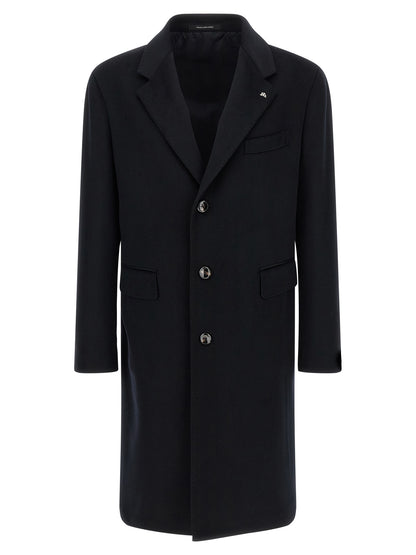 Blue Virgin Wool Coat