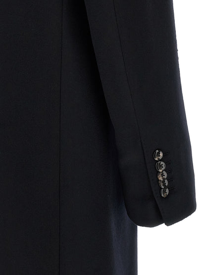 Blue Virgin Wool Coat