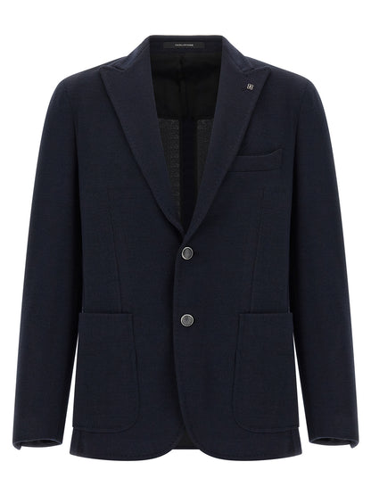 Blue Polyester Blazer
