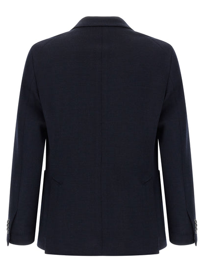 Blue Polyester Blazer