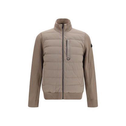 Bicolor Viscose Full-Length Jacket