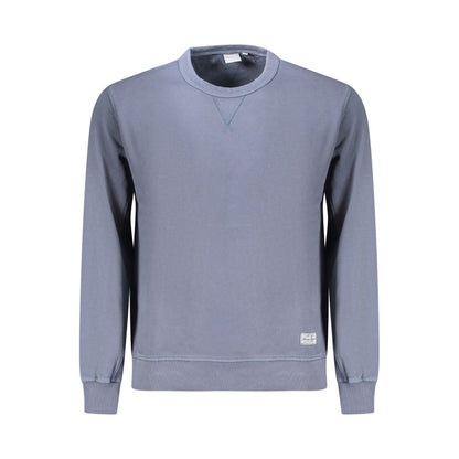 Blue Cotton Men's Sweatshirt