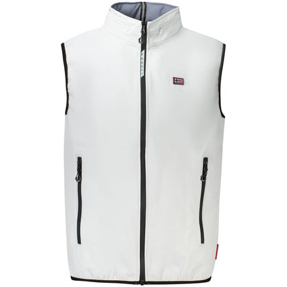 Gray Polyester Men's Vest