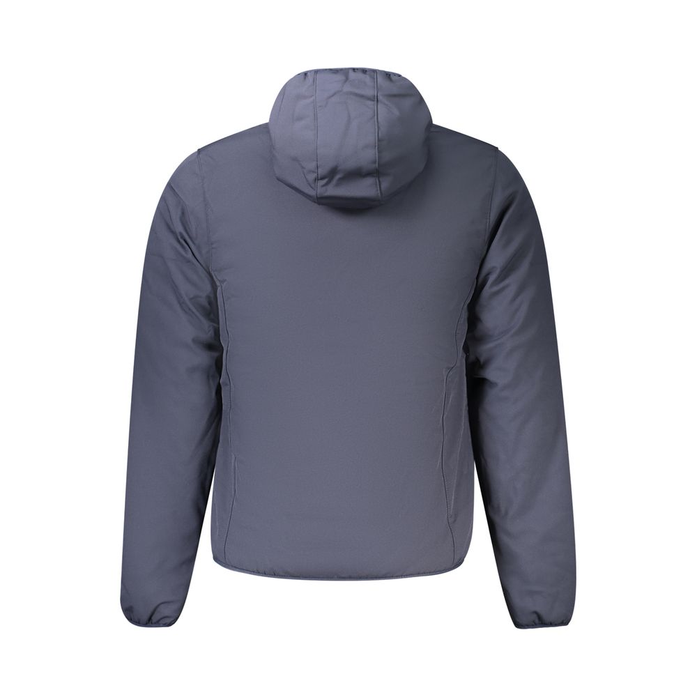 Blue Polyester Men's Jacket
