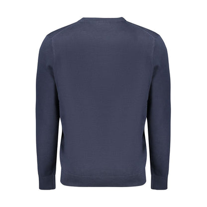 Blue Cotton Men's Top