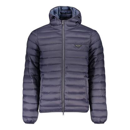 Blue Polyamide Men's Jacket