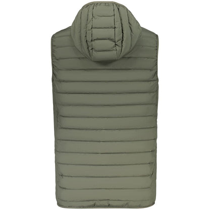 Green Polyester Men's Jacket