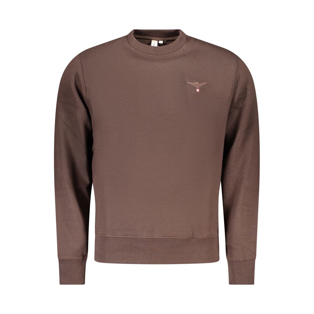 Brown Cotton Men's Sweatshirt