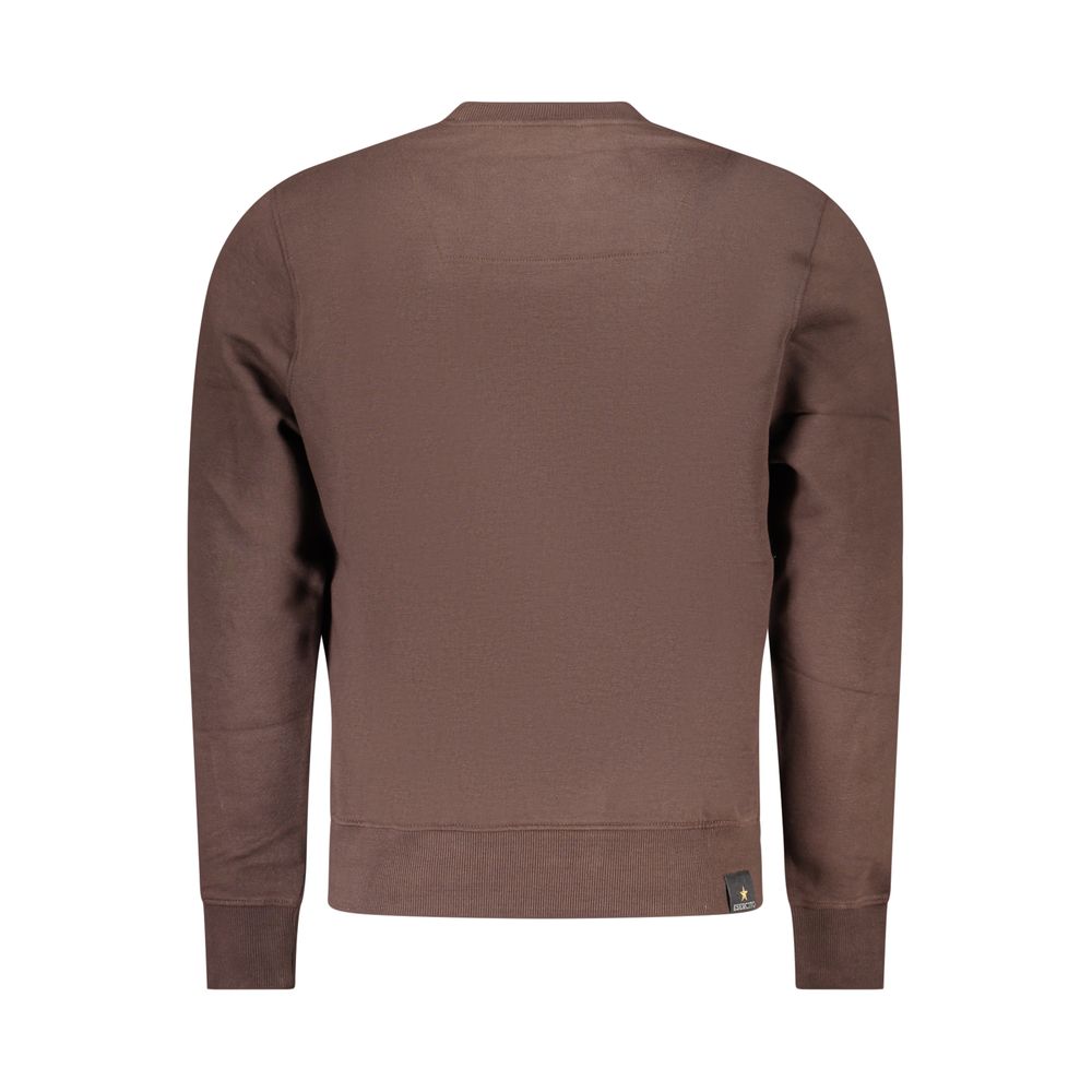 Brown Cotton Men's Sweatshirt