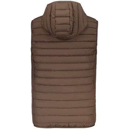Marrone Polyester Men's Jacket