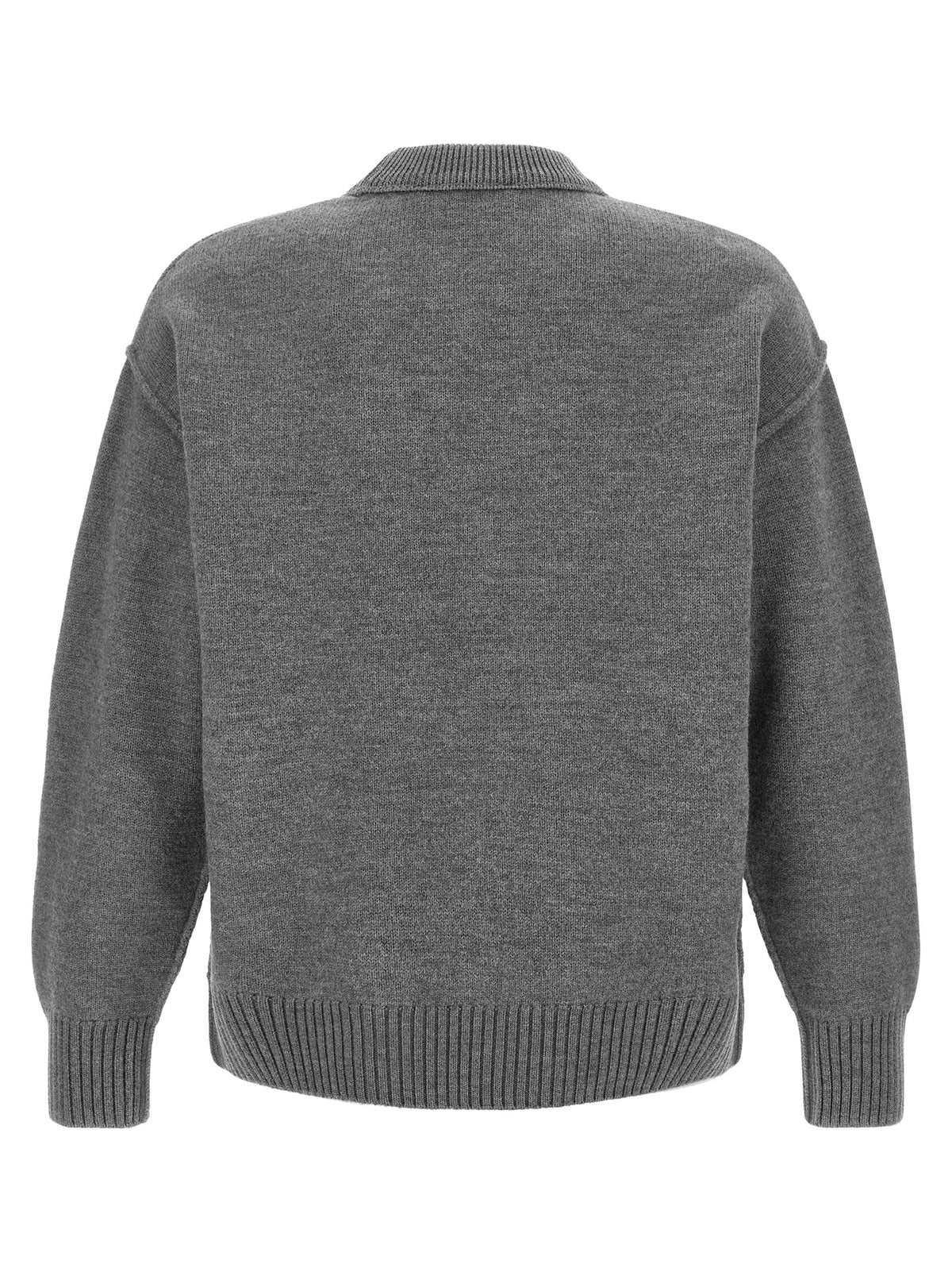 Gray Wool Cardigan
