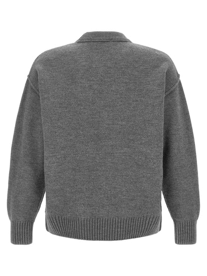 Gray Wool Cardigan