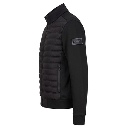 Black Polyester Men Jacket