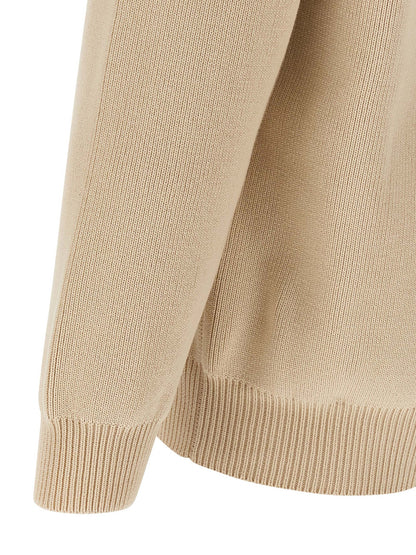 Beige Cotton Cardigan