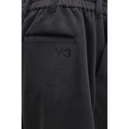 Black Polyester Athletic Pants