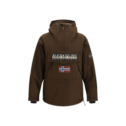 Brown Polyamide Shell Jacket