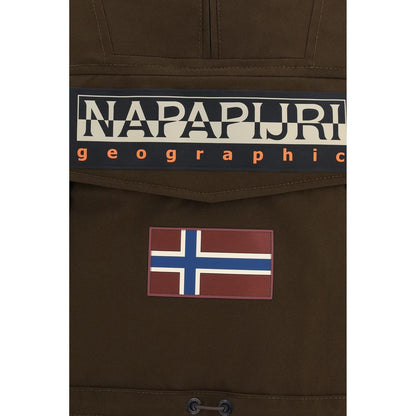 Brown Polyamide Shell Jacket