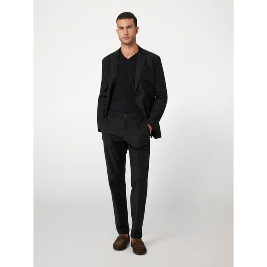 Black Cotton Dress Pants