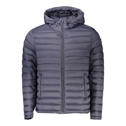 Blue Polyamide Men's Jacket