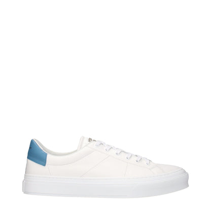 White Leather Low Top Sneakers