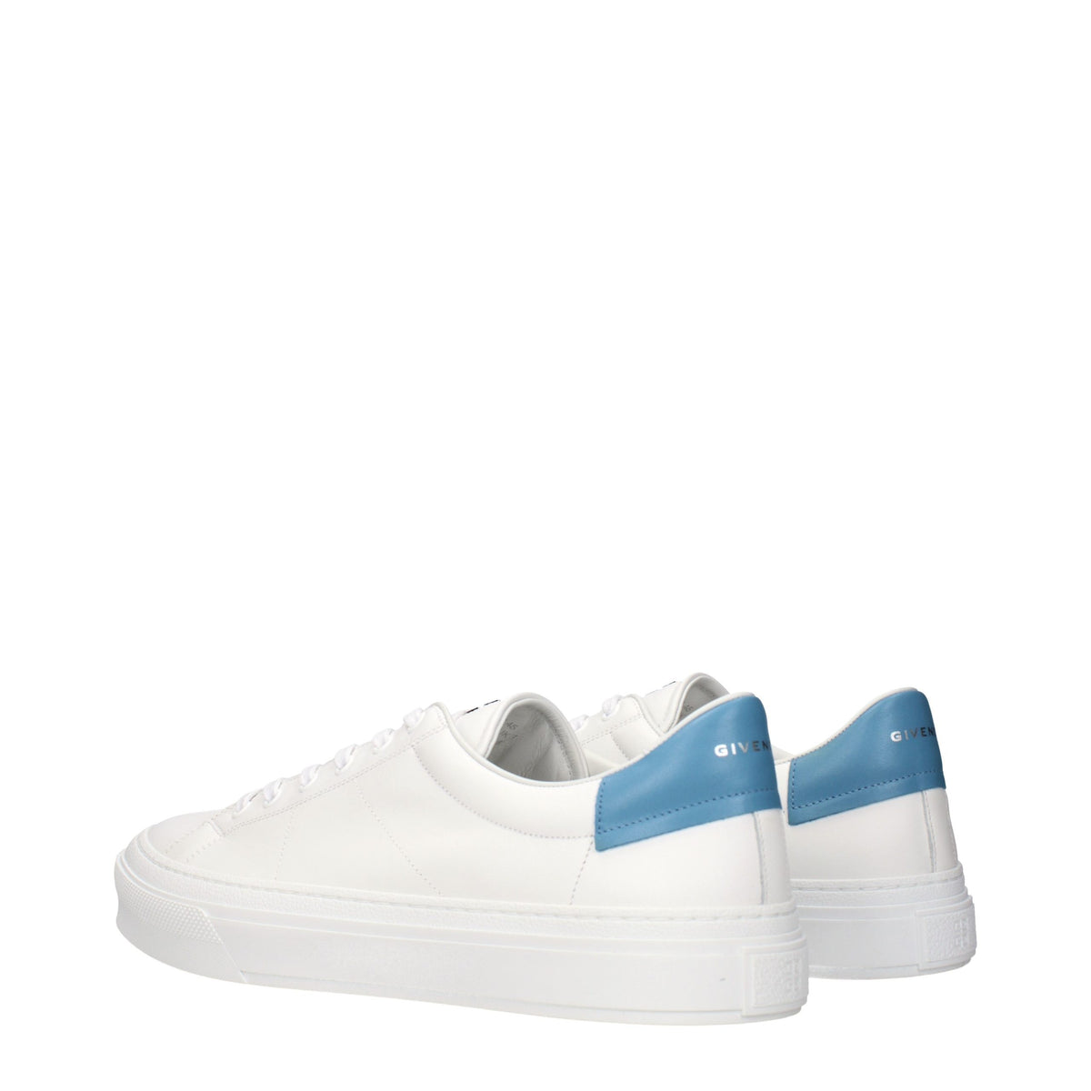 White Leather Low Top Sneakers
